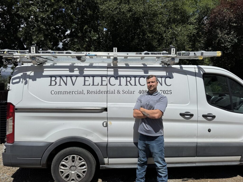BNV Electric service vehicle for electrical work in Santa Clara County