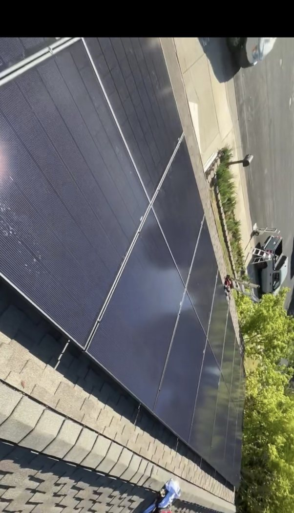 Rooftop solar installation connected to battery backup planning
