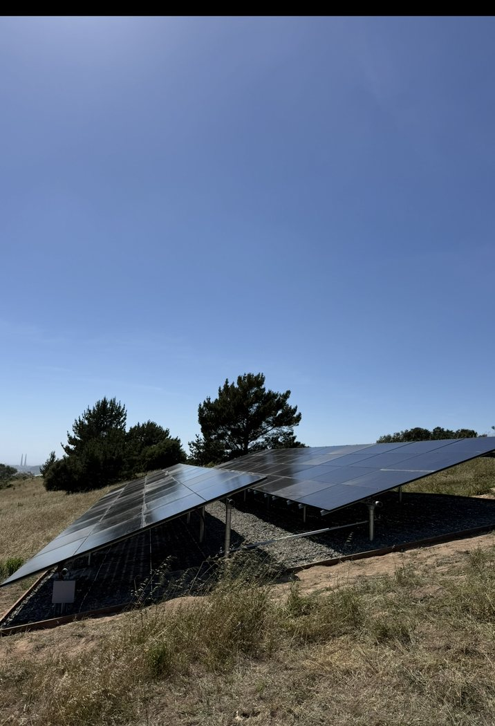 Ground-mount solar equipment for rural off-grid power planning