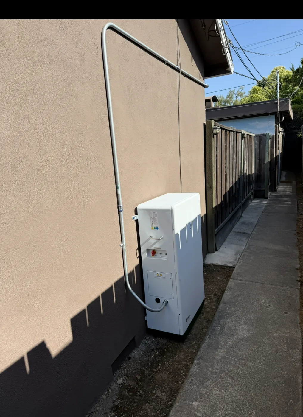 Battery backup equipment installed for solar system upgrade