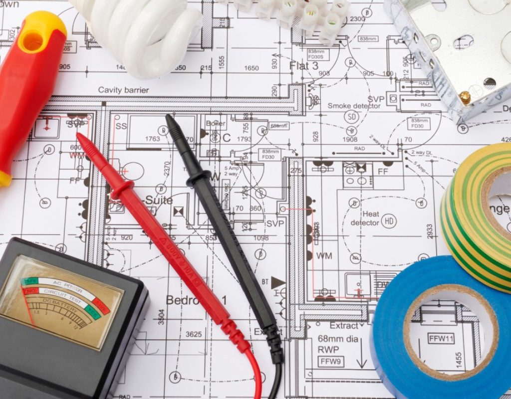 Licensed electrician repairing wiring in Gilroy, CA property