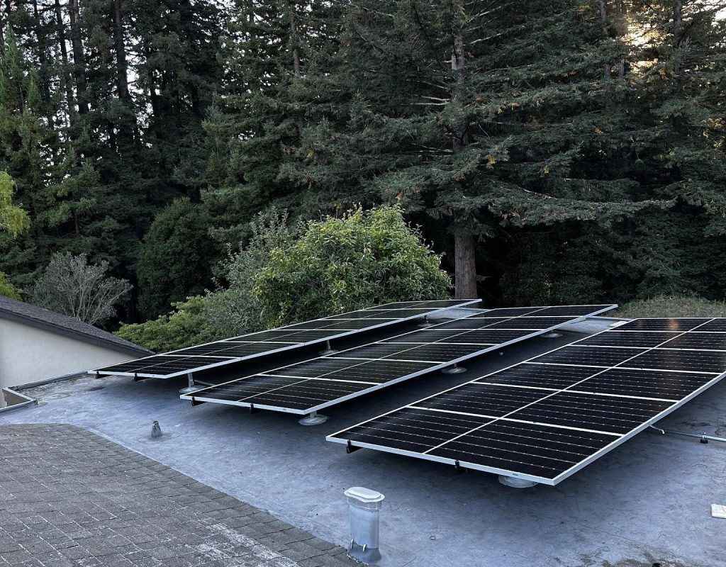 Solar panels being mounted by expert team in Santa Clara, CA