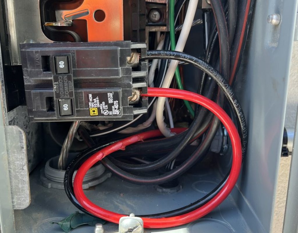 Electrician working on residential electrical wiring in Santa Clara, CA